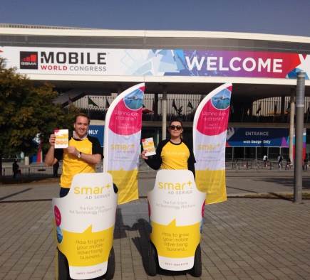 Opération Mobilboard au Mobile World Congress à Barcelone
